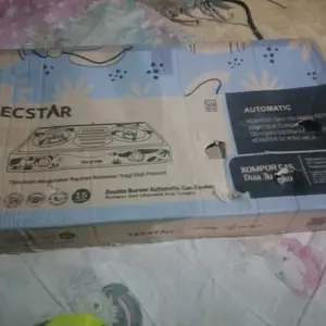 [COD READY] TECSTAR KOMPOR GAS STAINLESS STEEL 2 TUNGKU TGS622SS / TGS 622 SS / TGS-622 SS (GARANSI RESMI)