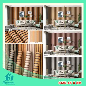WALLPAPER DINDING - MOTIF KISI KISI 45 x 8 M COD Dekorasi