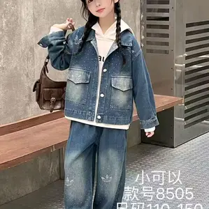 Setelan jaket jeans 3in1. Baju anak kekinian