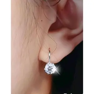 Anting Desy Baja Putih,anti karat dan tidak mudah luntur:)