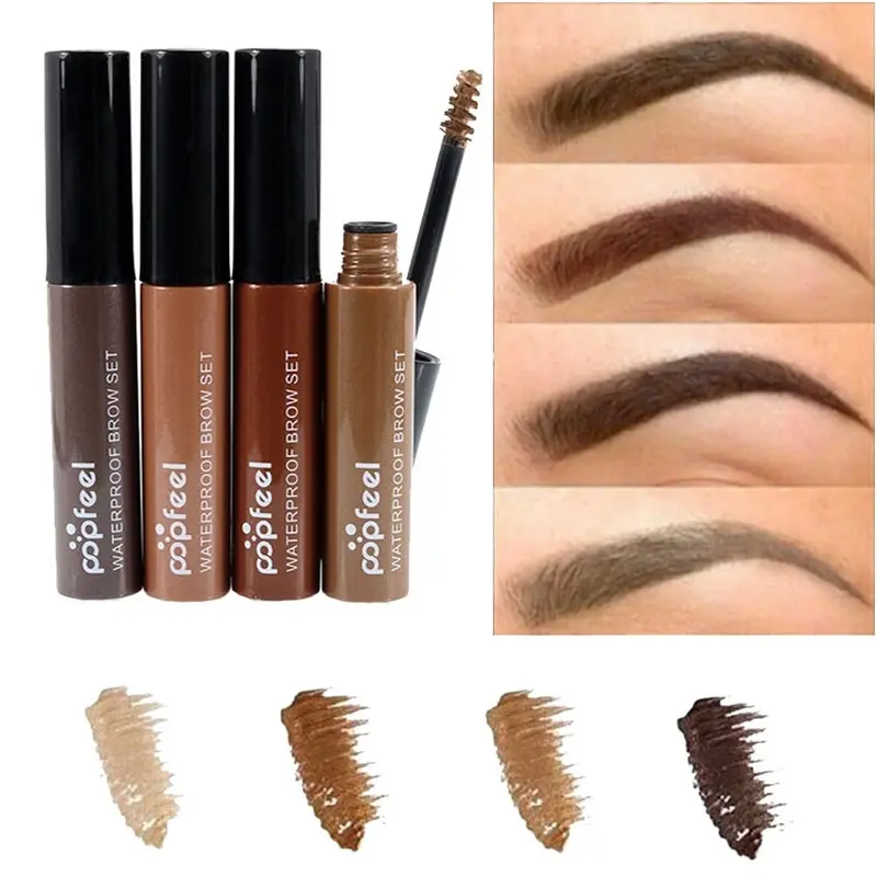 Paling Murah!! - New Import Korea Popfeel Eyebrow Gel Maskara Pensil Alis Tahan Lama Anti Air Original 4 Varian Warna 4