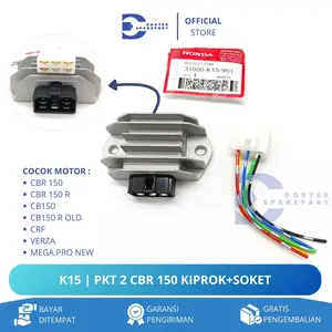 K15 PKT 2 HEMAT REGULATOR KIPROK + SOKET CBR 150 / CB 150 R / CB 150 / VERZA CRF MEGA PRO / REC COMP