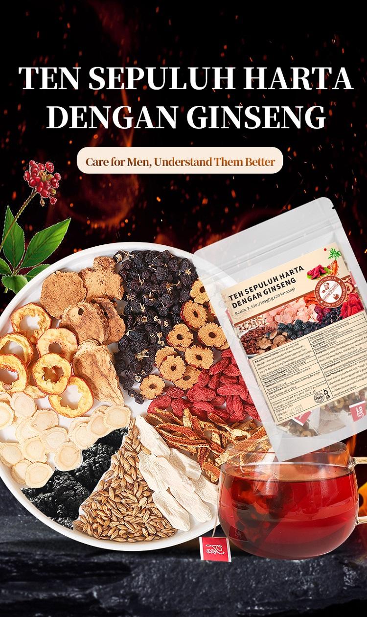 STAMINA PRIA WANITA! Teh Ginseng 10 Bahan Alami - Bantu Badan Kembali Fit Setelah Begadang, Tidur Lebih Nyenyak. Rasa Lezat & Disukai Banyak Orang