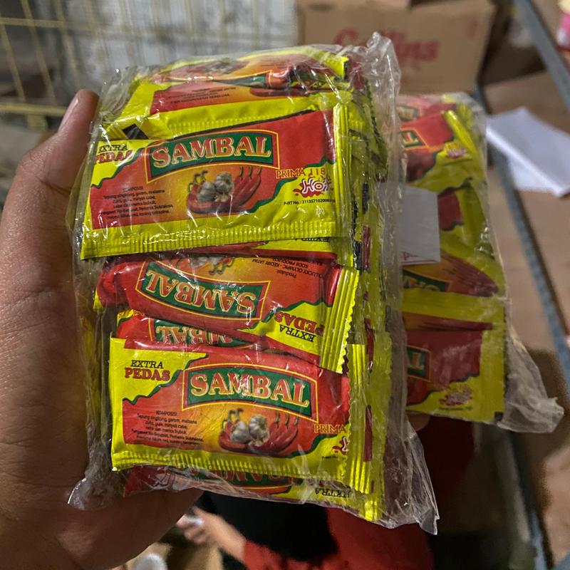 [KUNING] Sachet Saus Sambal Pedas 1 Pack Isi 25 Pcs Saos Tomat Praktis 2