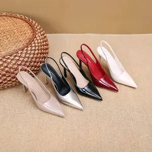 DC-03 High Heels Sendal Wanita Heels Mules Hak 7cm Simple