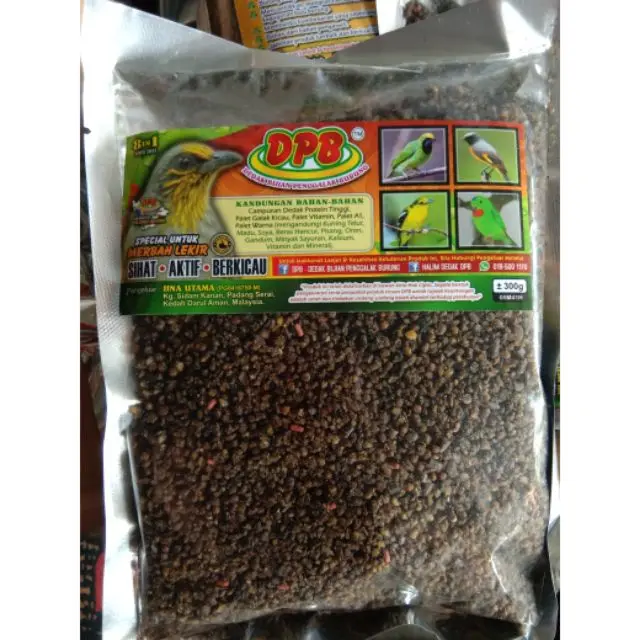 (HARGA 1PC) Dedak Penggalak burung DPB merbah lekir 300g .. zdr3