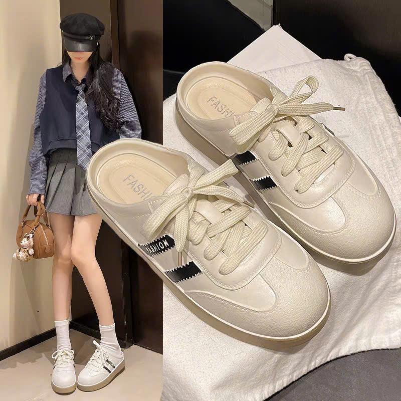   Độc Quyền TTS  Giày sục hở gót phong cách hàn quốc mới nhất 2025 phù hợp mọi phong cách Lù Store  