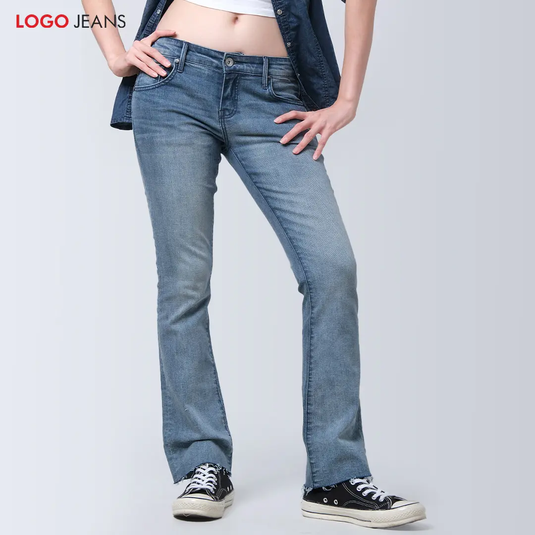 Logo Jeans Jeans Wanita Bootcut J3 Series Medium Blue 43BJ3L3ML