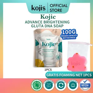 [BPOM]  KOJIS Kojic Advance Brightening Gluta DNA Soap 100 Gr COD Mencerahkan Niacinamide Acid Glutathione FAFF