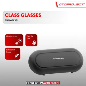 Oto\oproject - Car Glasses Case & Card Holder Mobil Universal | Tempat Kacamata Mobil + Kartu Mobil