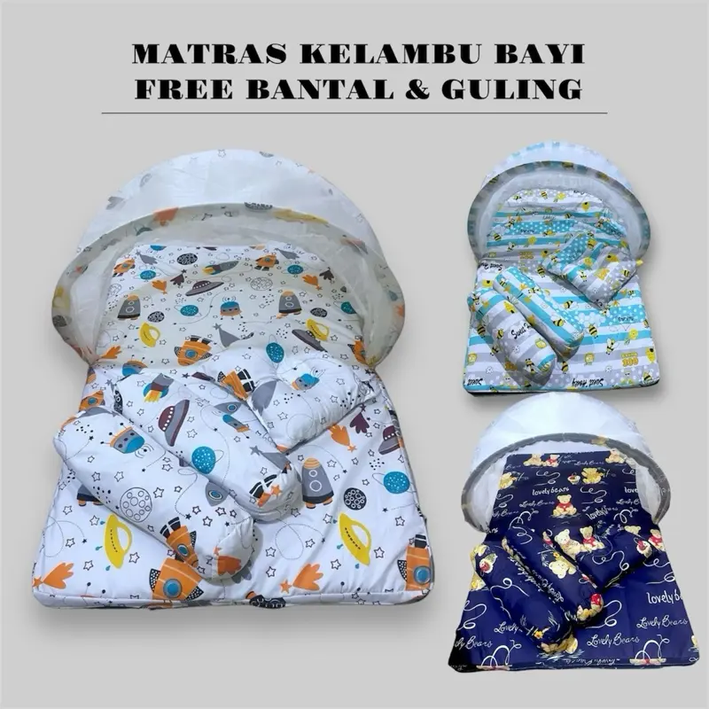 Kasur matras kelambu set bantal dan guling
