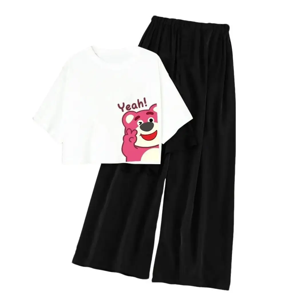 Asbusana Setelan Crop usia 9-14 Tahun YEAH Celana Fashion
