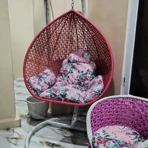 KURSI AYUNAN GANTUNG PEAR ROTAN SINTETIS INCLUDE BUSA DUDUKAN / DESAIN KURSI MINIMALIS MODERN