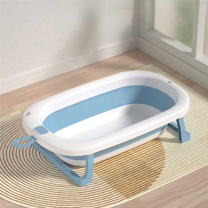 ⚡SUBSIDI 80%⚡ APEXGLOW Bak Mandi Bayi Lipat Portable Dengan Pengukur Suhu & Bantal Mandi Foldable Baby Bath Tub Anti Slip Anti Tenggelam Baby Bath Helper 7