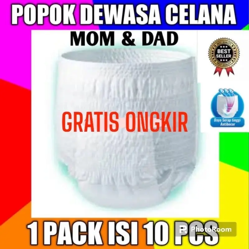 HanaDandang Popok Celana Dewasa Size M, L, XL Isi 10 Pcs - Murah