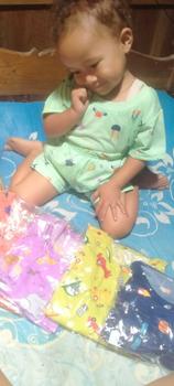 Product Review of IRU KIDS - 5 PCS PAKET SETELAN ANAK PRINTING COWOK DAN CEWEK UNISEX USIA 0-6 TAHUN FREE MAINAN from S**√ 1