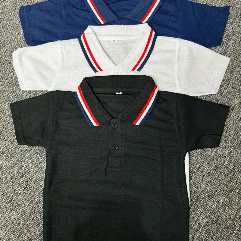 SNSTORE899 - Kaos kerah tshirt wangki anak - anak cowok cewek lengan pendek tangan manset size S - XXXL 5