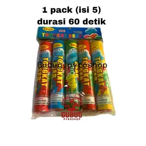 PIPA ASAP WARNA N1 - 5 PCS 60detik WARNA WARNI Outdoor