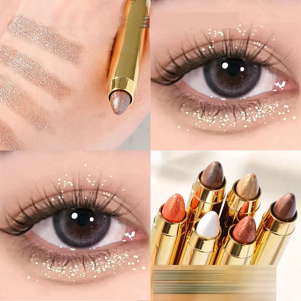 cod&ready Eyeshadow Pensil Crayon 2in1 eyeshadow and Highlighter Pigmented color 4 varian globalshop2008