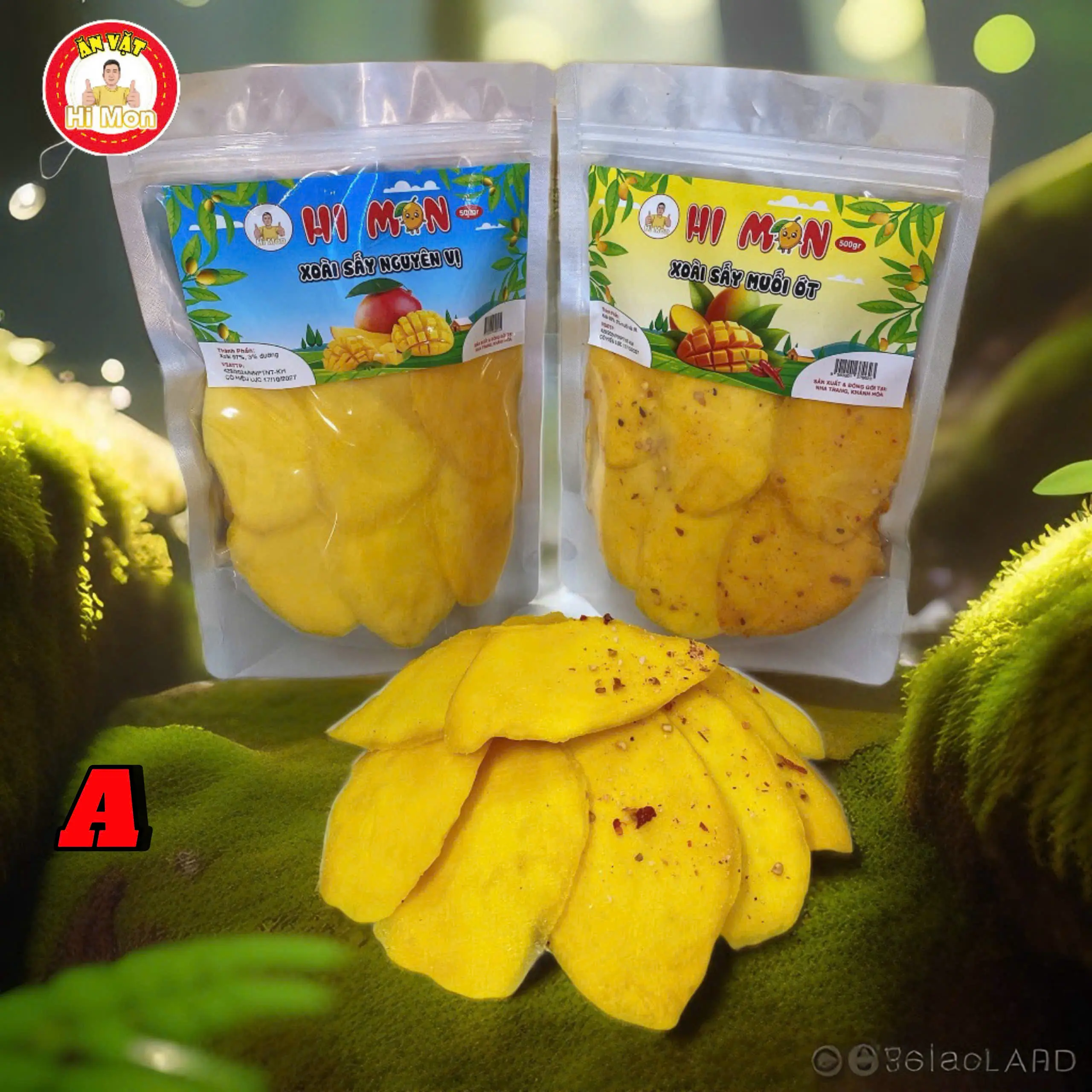 HI MON/Vy Anh Miền Trung 1 KG Xoài sấy dẻo LOẠI 1 (NGUYÊN MIẾNG TO), 7 CHUA 3 NGỌT.