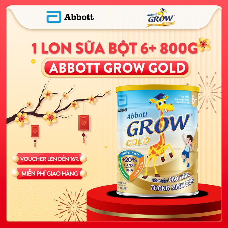 Sữa Abbott Grow Gold 6+ chính hãng dạng bột 800g