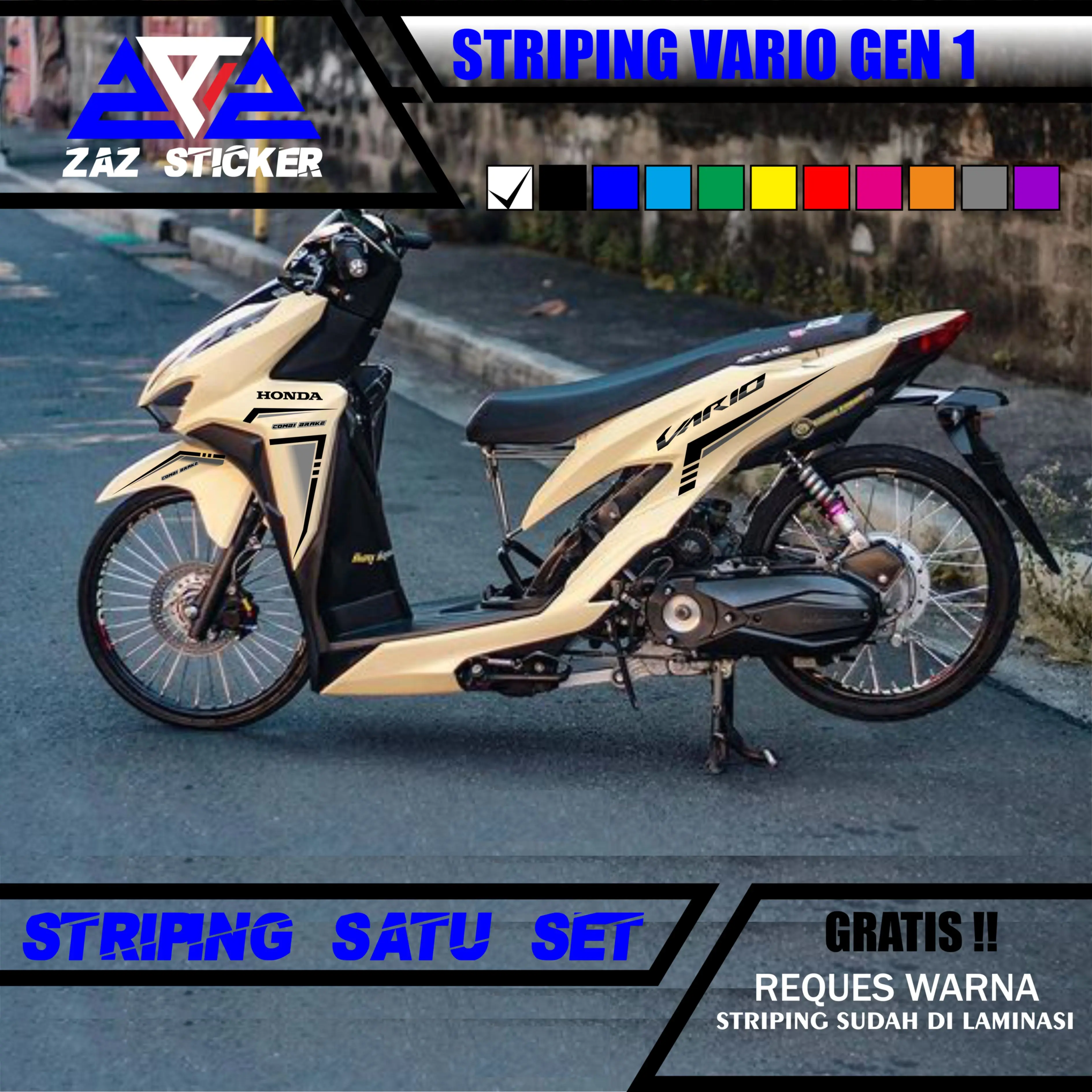 Zaz Sticker Striping Vario New Gen 1 Motif 4