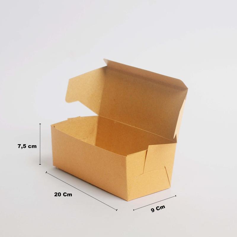 2090 Kardus Roti Bakar 20x9x7,5 cm - Kemasan Roti Bakar - Food Packaging 7