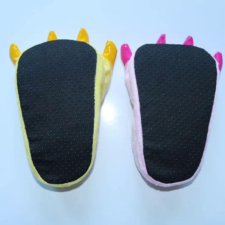 Product Introduction of Cartoon Animal Shoes Paw Shoes Autumn and Winter Lovers Bag with Warm Shoes Men and Women Children Monster Home Shoes 16