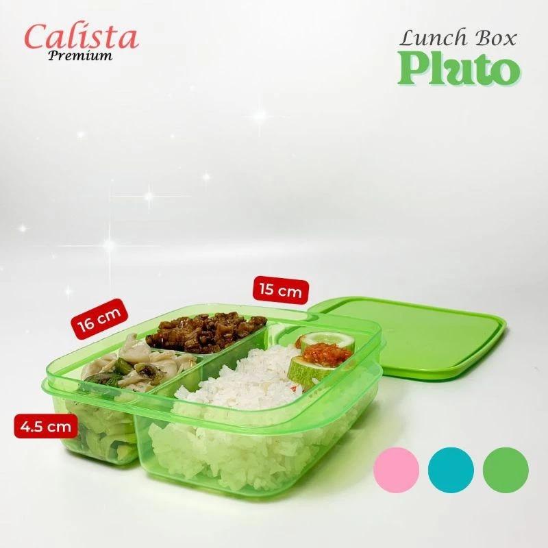 Product Introduction of [CALISTA] Lunchbox Kotak Bekal Sekat 3 Universe PLUTO Wadah Bekal Makanan Anti Tumpah BPA Free 0