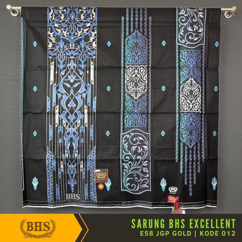 Sarung BHS Excellent JGP Gold Motif E58 Jacquard Full Timbul Sarung Tenun Elegan dan Berkualitas Kombinasi Jacquard Songket [Garansi Original] 2