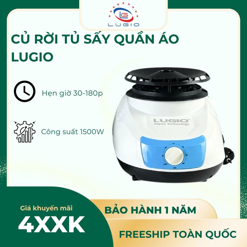 Củ rời tủ sấy quần áo LUGIO model CS-LG2168 công suất 1500w bảo hành 1 năm