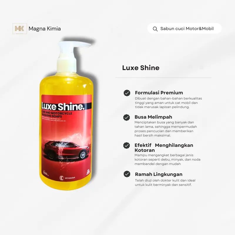 Luxe Shine / Sabun cuci motor dan Mobil untuk kilau sempurna! 1