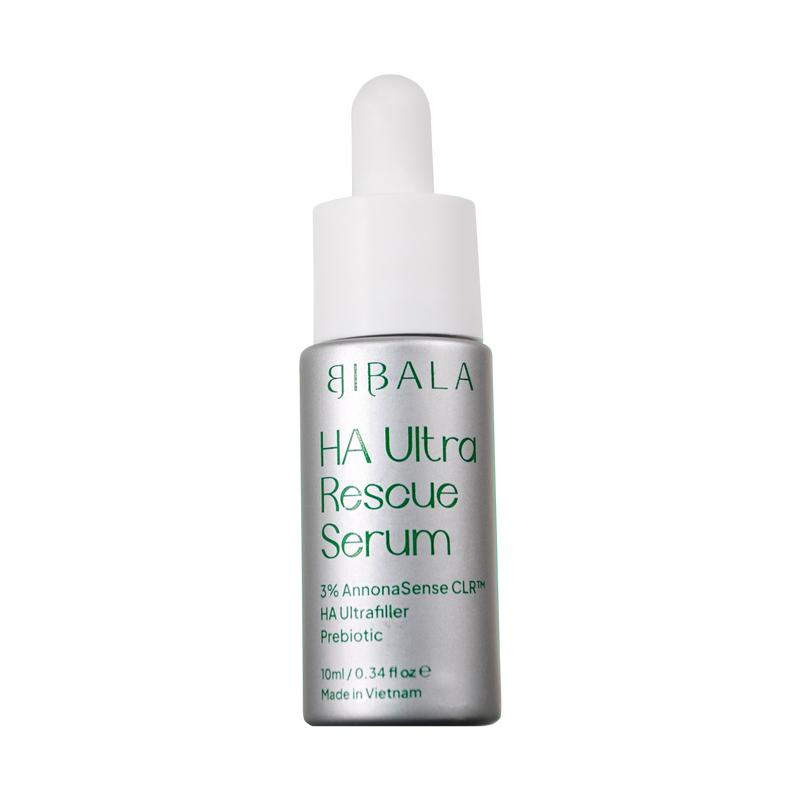   MINI 10ML  Tinh chất Hyaluronic Acid giảm viêm ngứa cấp ẩm sâu ngăn ngừa lão hóa - HA ULTRA RESCUE SERUM 10ML BIBALA 