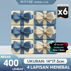 【6PCS】Botare Air-Cushion Tisu Muka Deluxe Lembut 4 Lapisan 400 helai