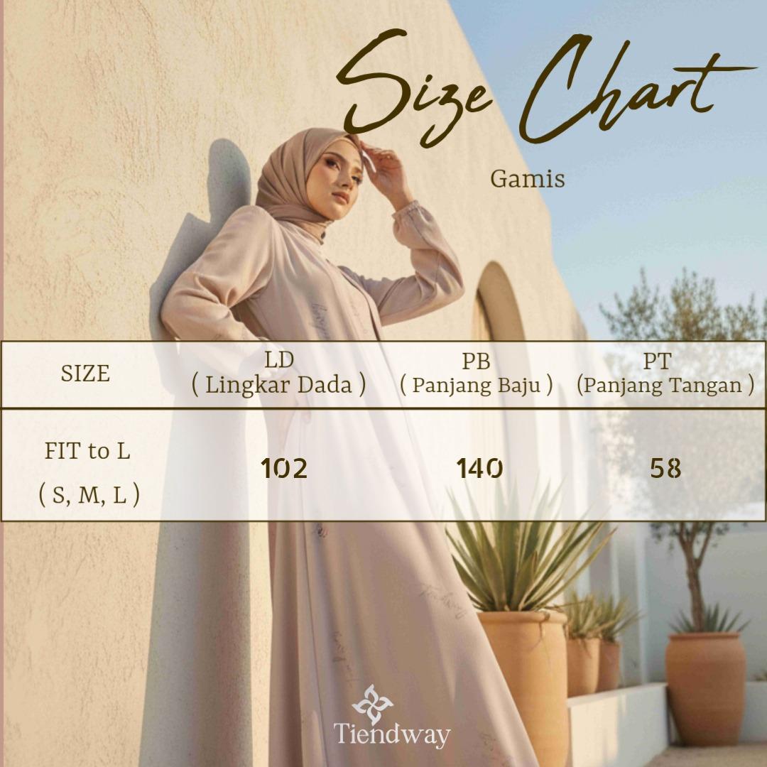 Tiendway Gamis Dress Kamaratih Fit to L Series Premium Berbahan Ceruty Motif Paisley Lengan Panjang Terbaru Lebaran 2026