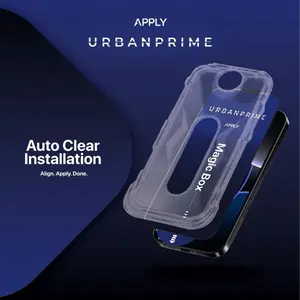 [URBANPRIME] MagicBox CLEAR Tempered Glass iPhone Easy Instal Kit Anti Gores & Anti Pecah - Screen Protector - Auto Align Untuk Semua iPhone XR/11,12 12 Pro,13,13 ProMax,14 ProMax,15 Pro/Promax 16 Pro/Promax 17 Pro/Promax - Aksesories Layar - Apply