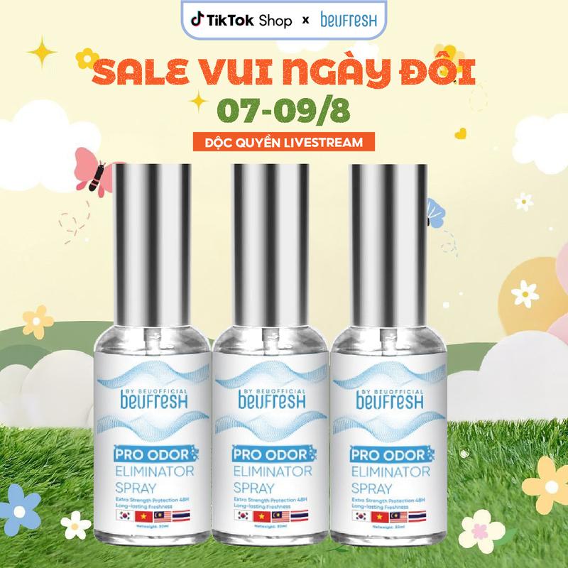 [LIVE RẺ KHỦNG_CHÍNH HÃNG]_XNL830 COMBO 3 BEUFRESH PRO Xịt Khử Mùi Toàn Thân, Cảm Giác Dễ Chịu, Hỗ Trợ Giảm Thiểu Mồ Hôi Chăm Sóc Da Cho Nam Nữ, beufresh xịt không ố vàng nách Women lăn