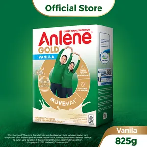 Anlene Gold 5X Susu Bubuk Dewasa Vanila 825g - Kuatkan Tulang, Sendi & Otot / Adult Milk Vanilla / Dairy Milk
