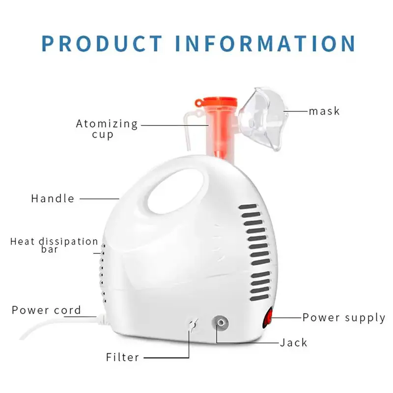 Alat Terapi Pernapasan Anak Dewasa Lansia Compressor Nebulizer Atomizer TaffOMICRON GS-302 5