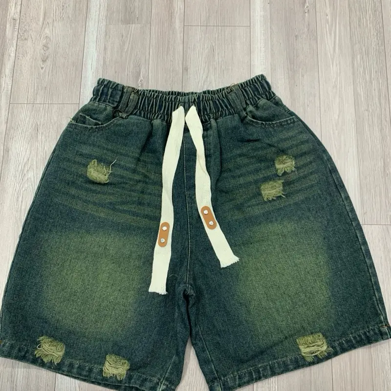 (40-85kg ) Quần Jean Ngố Nữ   Cạp Cao Lưng Thun Trẻ Trung Năng Động 8