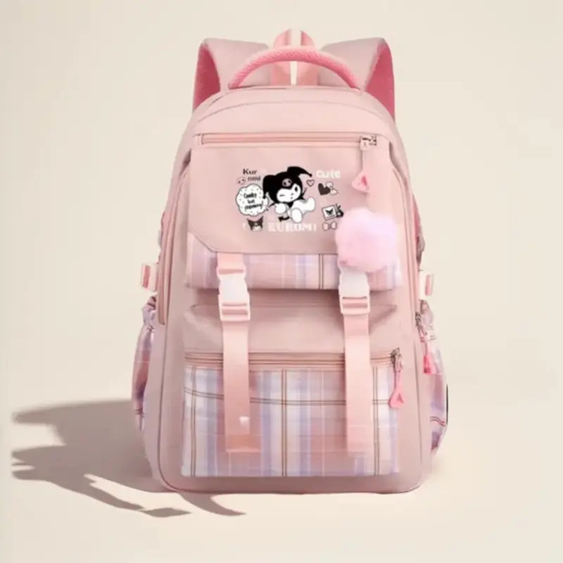 Tas Ransel Anak Perempuan Kuromi Bags Tas Sekolah Free Botol Minuman Nano Spay Jam Tangan Gantungan Lucu BISA COD Fashion Sekolah Wanita Aksesoris 7