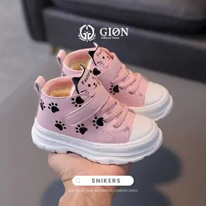 Sepatu Boots Anak-Anak Motif Kaki Kucing Usia 1-3 Tahun Laki-Laki Perempuan