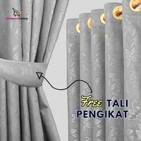 Gambar Gorden Minimalis Jendela dan Pintu Jacquard Emboss - Sapphire Blue, 115x120 dari Rosanna Online Kab. Bandung 3 Tokopedia