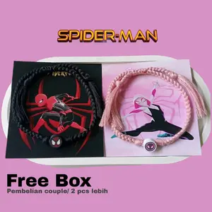 Gelang spiderman/ Gelang couple spiderman/ Gelang couple/ Gelang tali/ Gelang murah