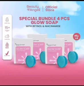 [ Spesial Live ] Beli 2 Gratis 2 BOA - Glow soap - Sabun Mandi | Sabun Batang | Soap Bar | Sabun Antiseptik Melembabkan dan Mencerahkan - 40gr Membersihkan