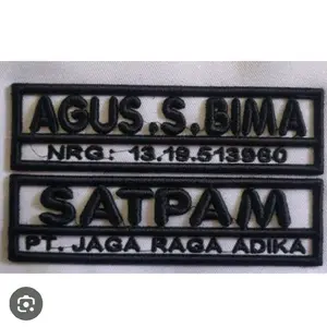 BORDIR NAMA SATPAM TIMBUL BORDIR KOMPUTER