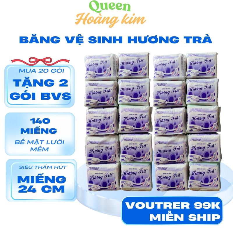  ComBo 20 Gói Băng Vệ Sinh Hương Trà Phiên Bản Mới nâng Cấp Thơm Thấm Hút Gói 7 Miếng Bề Mặt Bông Gòn 