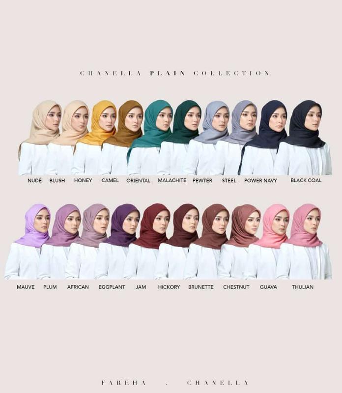 FAREHA TUDUNG BAWAL COTTON CHANELLA PLAIN - TikTok Shop Malaysia