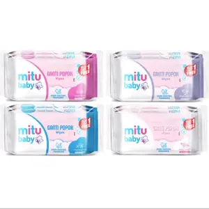 [ 2 pack isi 4 pcs ] Mitu Baby Tissue Basah 2 pack RANDOM Wipes Tisu Bayi