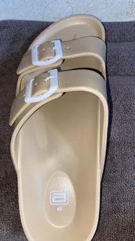 Product Review of Ando Official Sandal Selop Slip On Ratu Wanita Dewasa - Cream from T**i 1